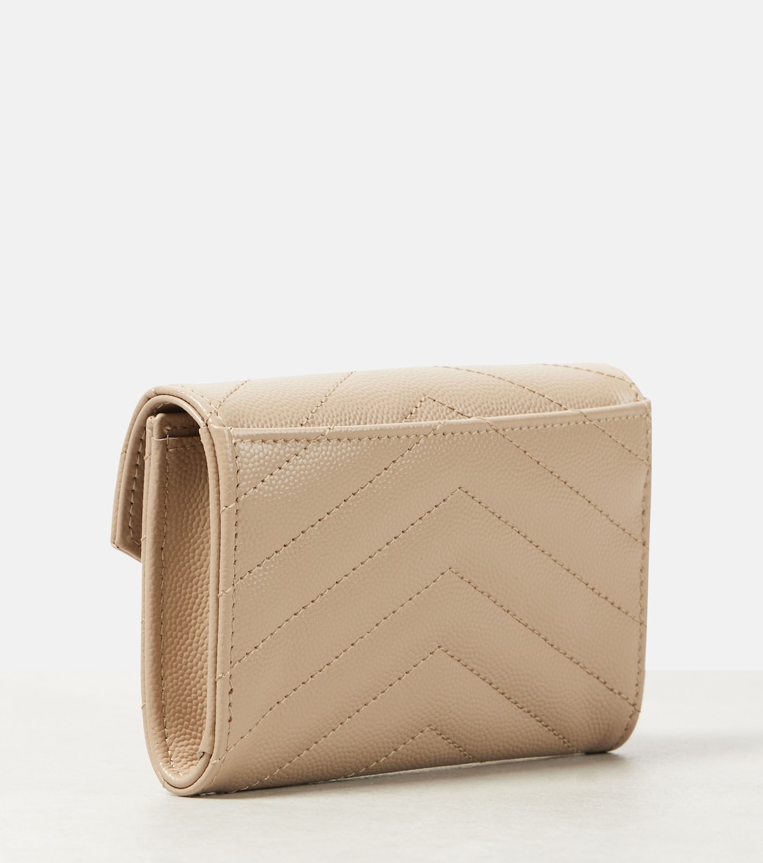 Monogram Small leather wallet | Saint Laurent
