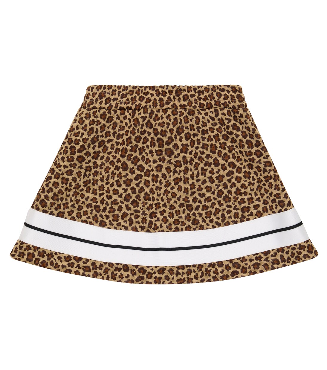 Leopard-print logo track skirt | Palm Angels Kids