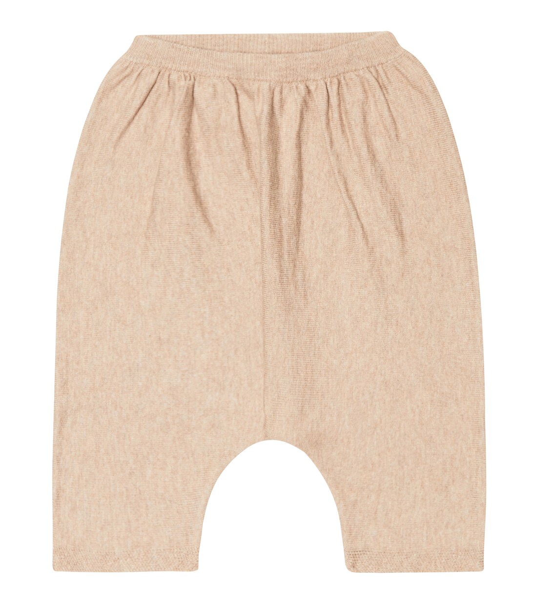 Baby Prunus knit cotton pants | Caramel