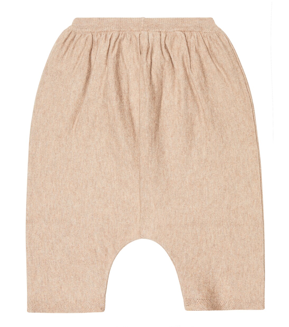 Baby Prunus knit cotton pants | Caramel