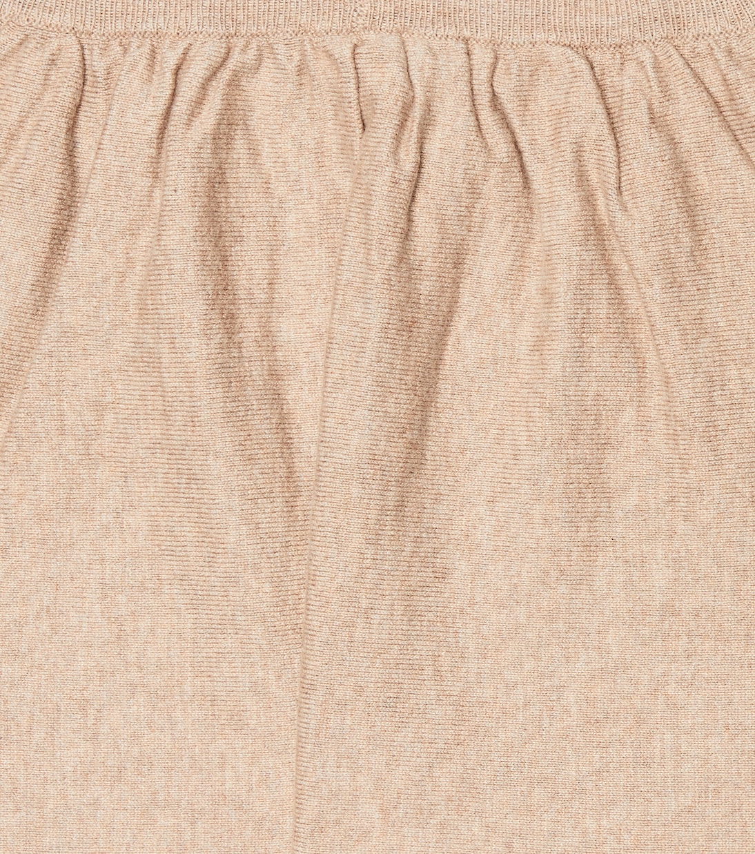 Baby Prunus knit cotton pants | Caramel