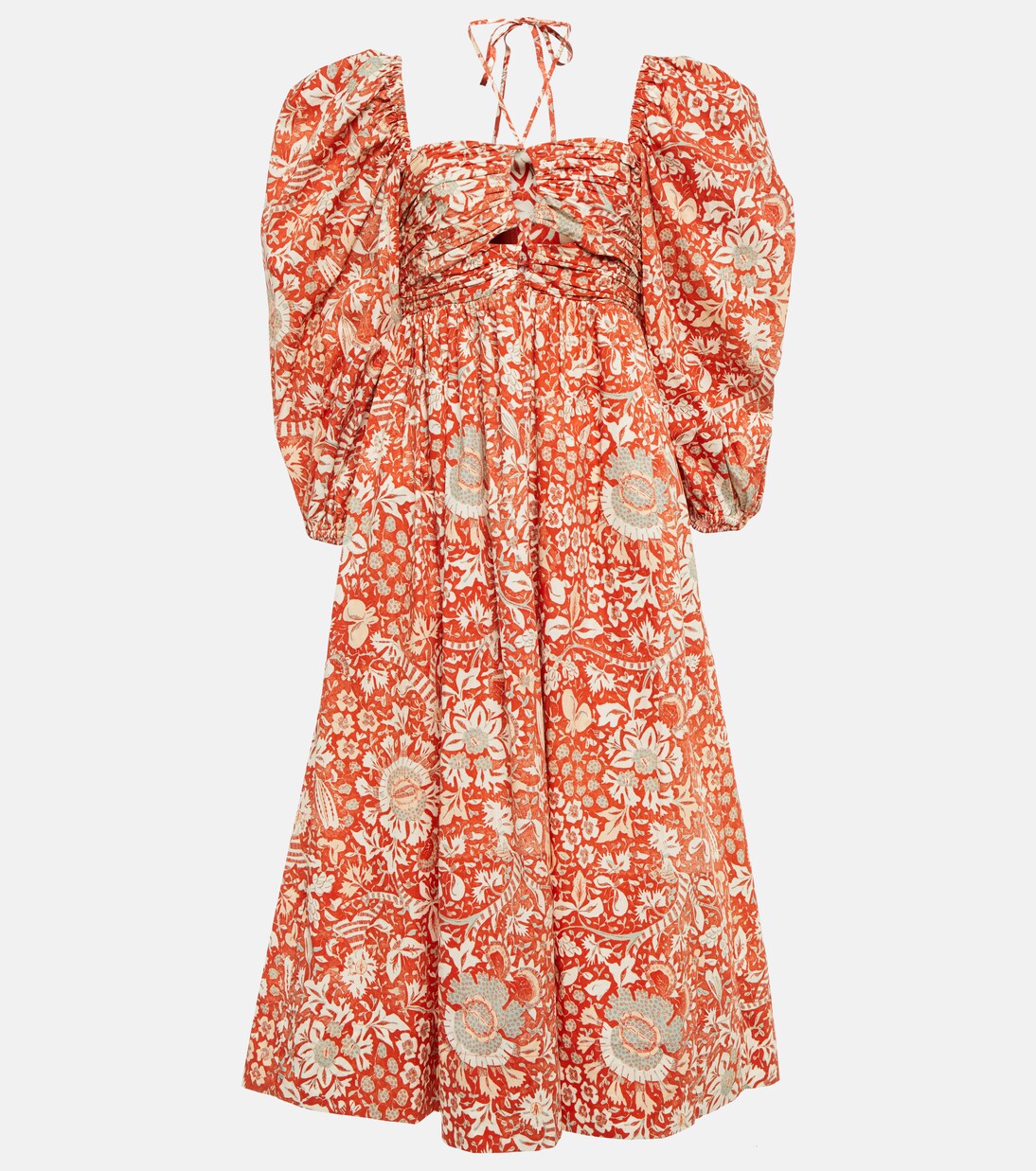 Robe midi Alessa imprimée en coton | Ulla Johnson