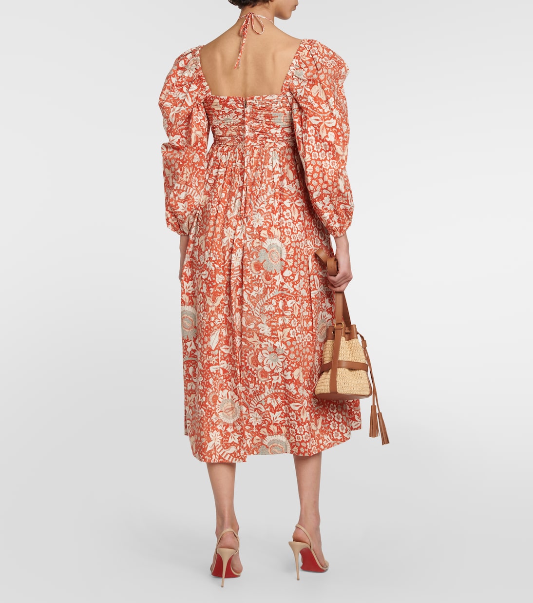 Robe midi Alessa imprimée en coton | Ulla Johnson