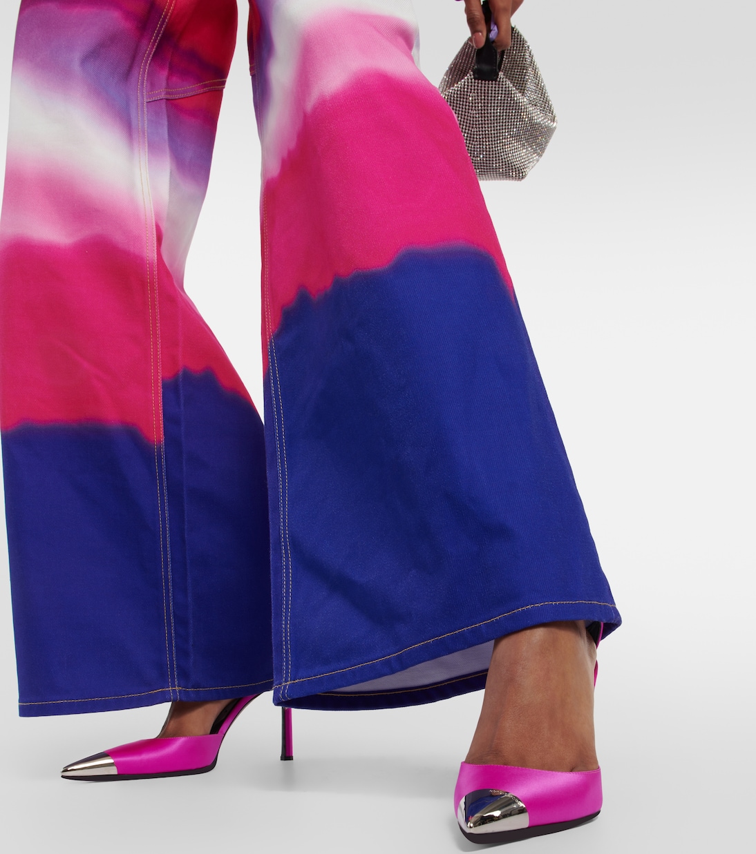 Slingback-Pumps Amazona aus Satin | Area