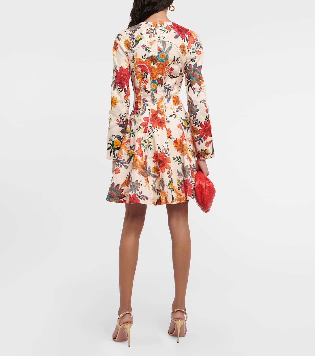 Bedrucktes Minikleid Ginger aus Leinen | Zimmermann