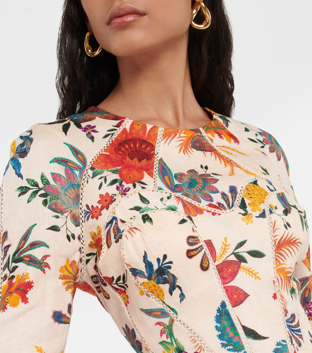 Bedrucktes Minikleid Ginger aus Leinen | Zimmermann