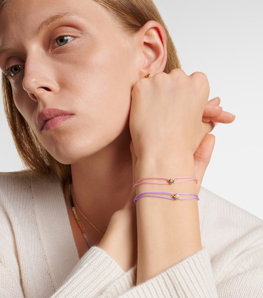 Bracciale Parachute Nesting Gem in oro 18kt con diamante | Octavia Elizabeth