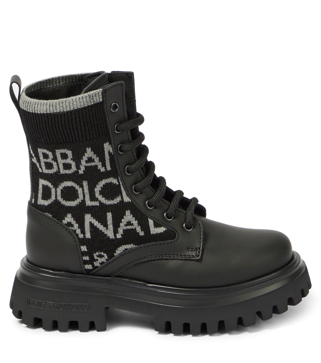 Schnürstiefel mit Leder | Dolce&Gabbana Kids