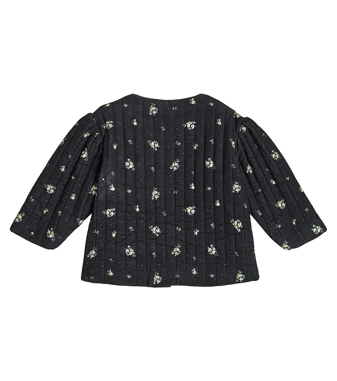 Anna floral corduroy puffer jacket | C'era Una Volta