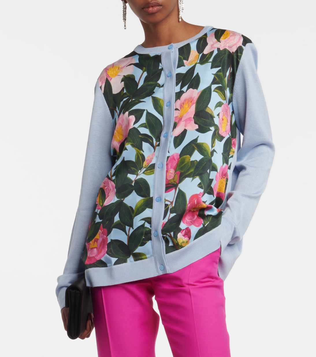 Cardigan mit Seide | Oscar de la Renta