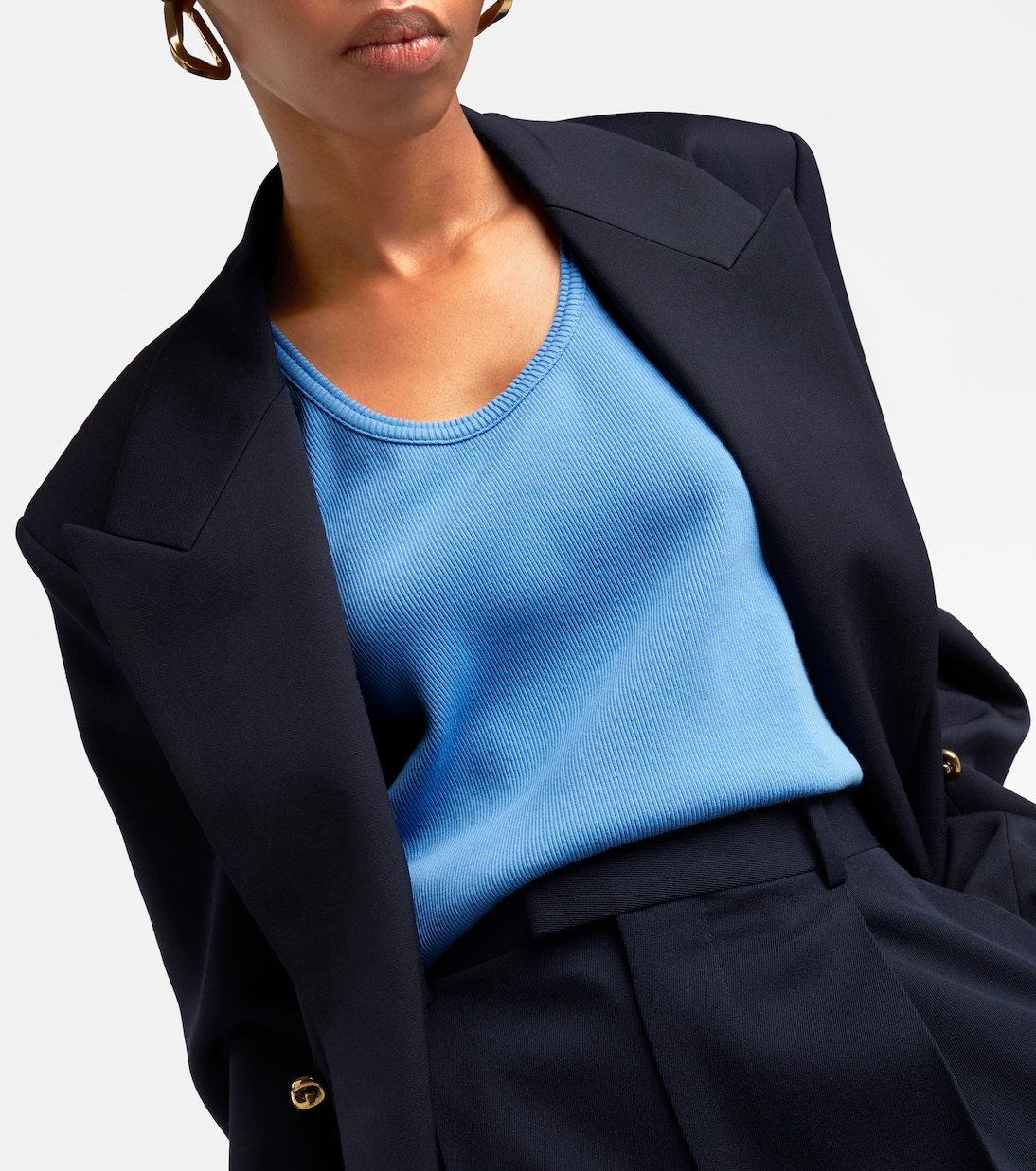 Tank top de algodón acanalado | Bottega Veneta