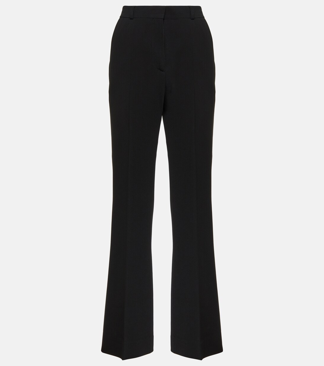 Pantalon évasé à taille haute en crêpe | Toteme