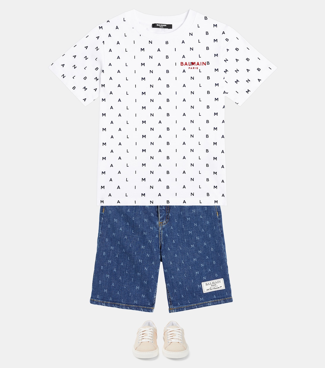 Printed cotton jersey T-shirt  | Balmain Kids