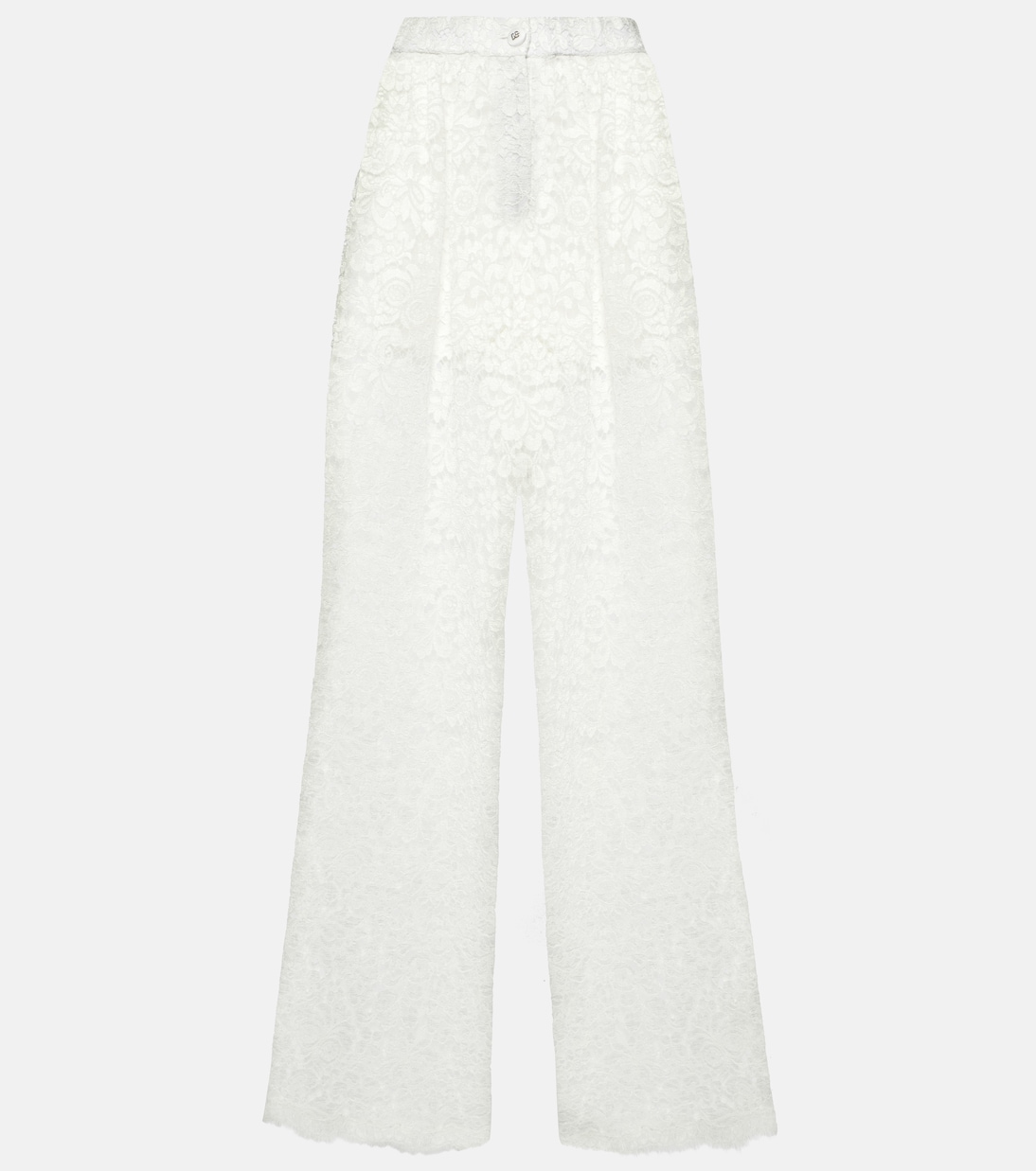 High-rise lace wide-leg pants | Dolce&Gabbana