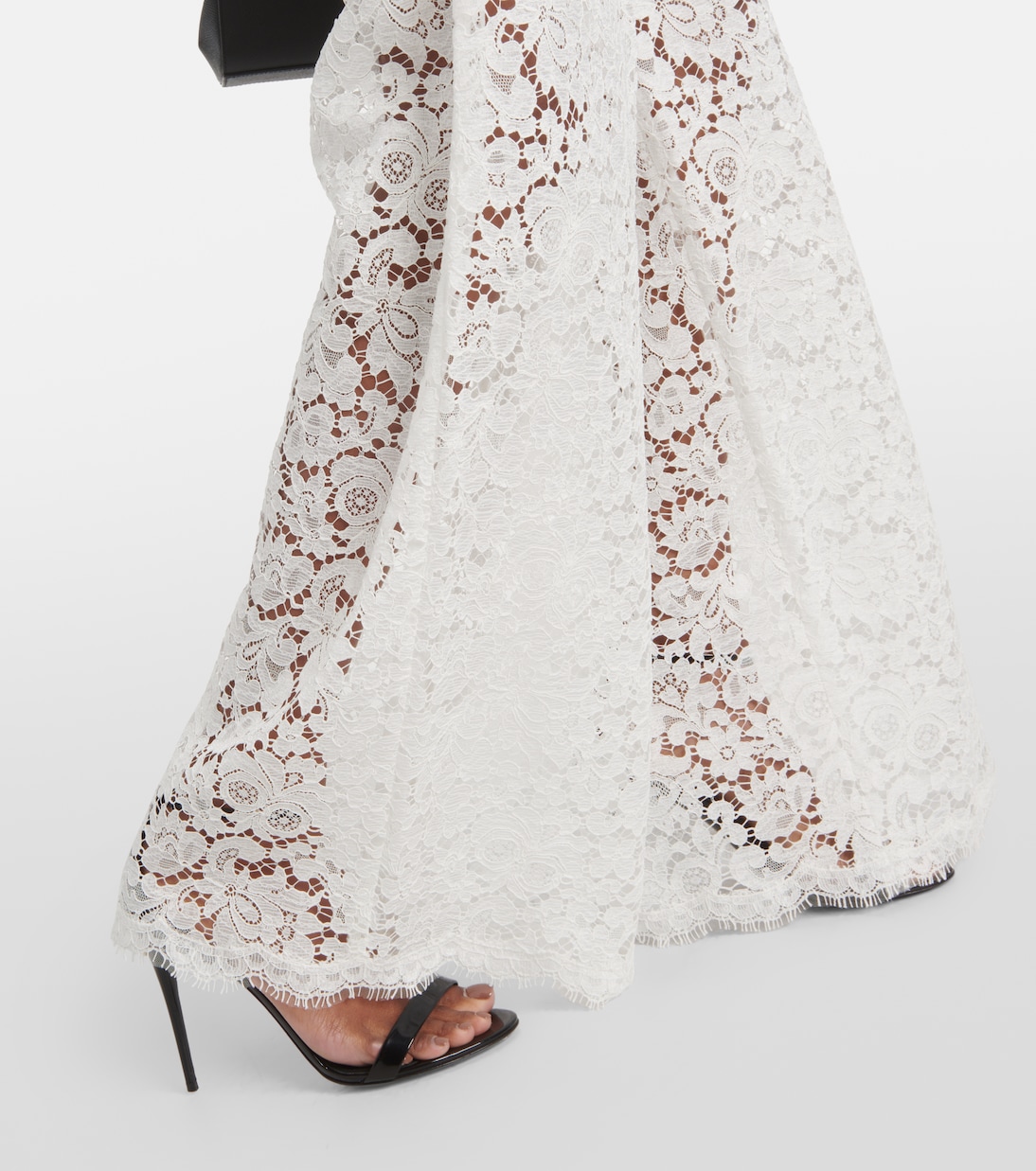 High-rise lace wide-leg pants | Dolce&Gabbana