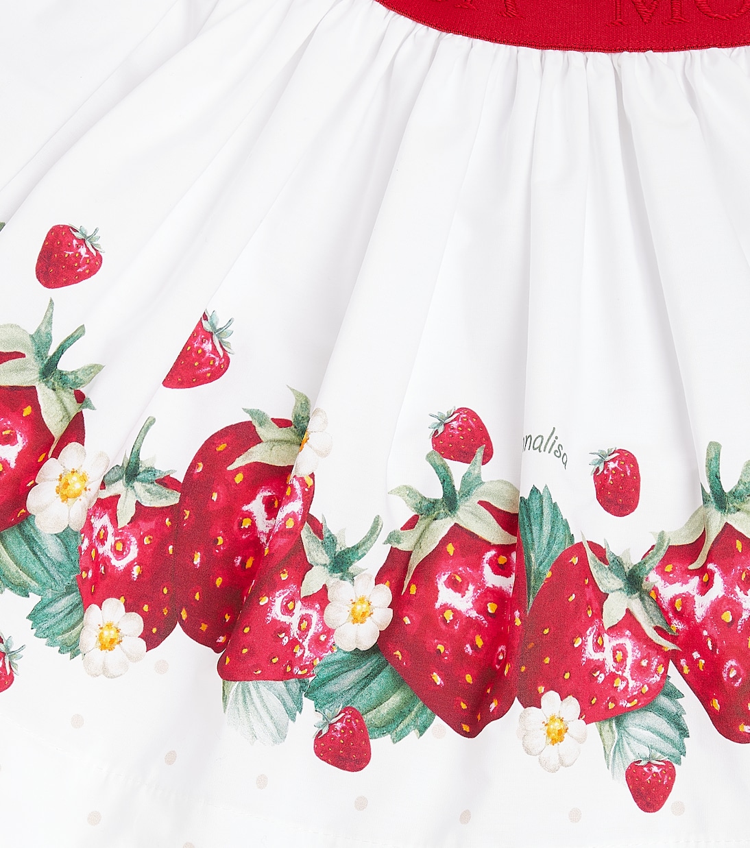 Printed cotton poplin skirt | Monnalisa