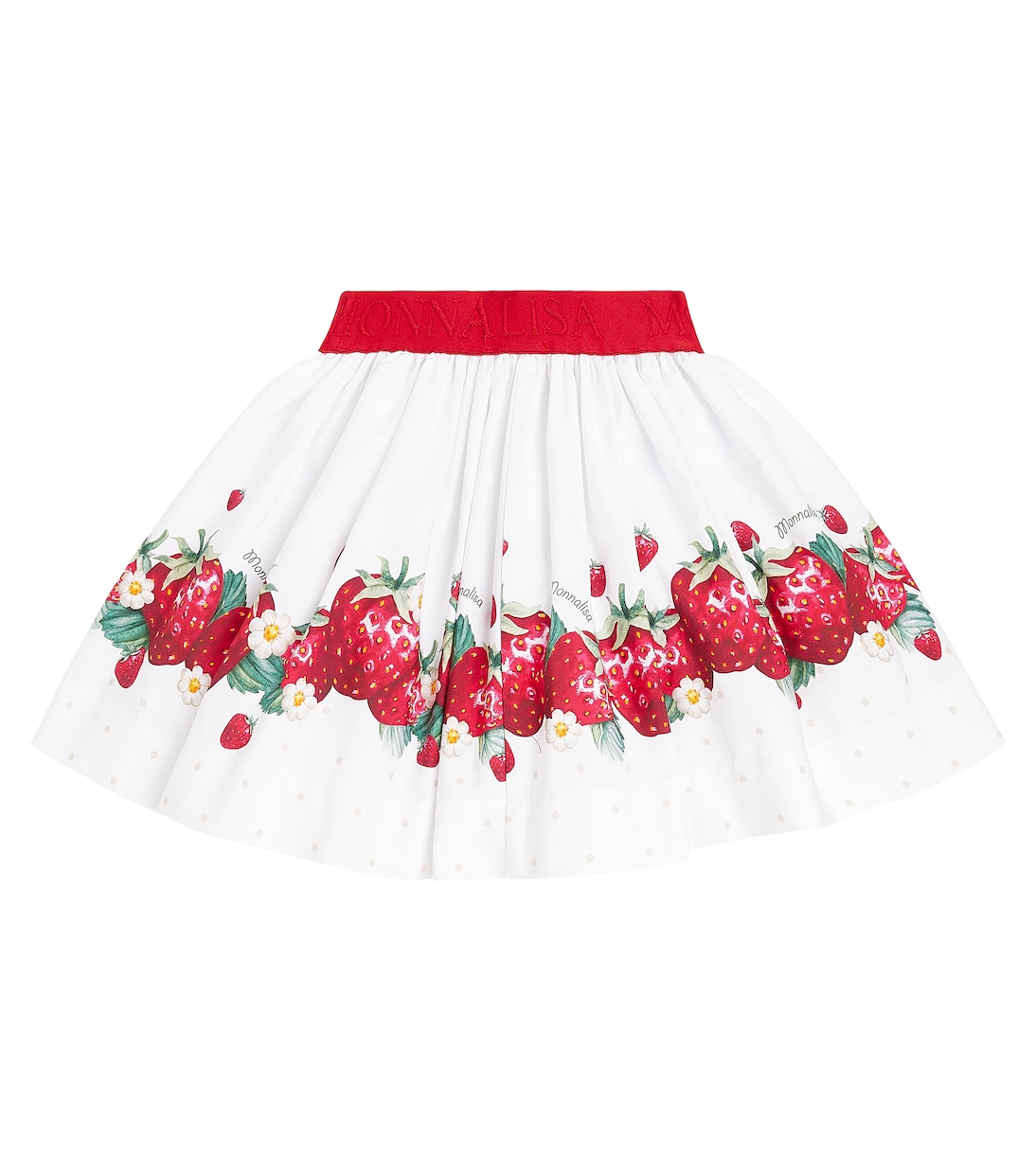 Printed cotton poplin skirt | Monnalisa