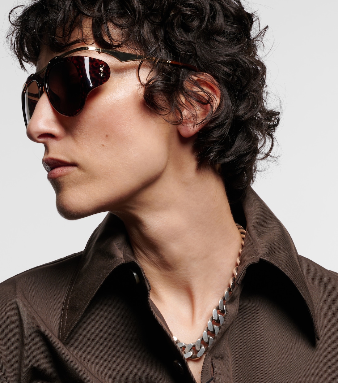 Gafas de sol de aviador SL M137 Amelia | Saint Laurent