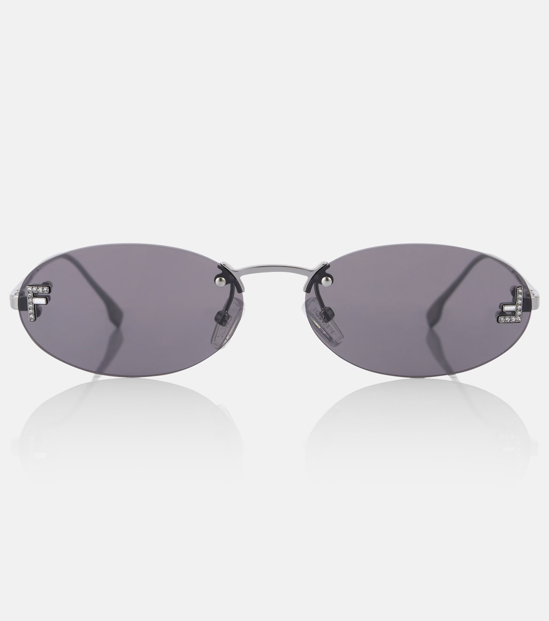 Fendi First Crystal oval sunglasses | Fendi