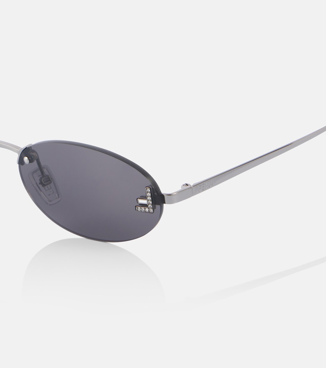 Fendi First Crystal oval sunglasses | Fendi