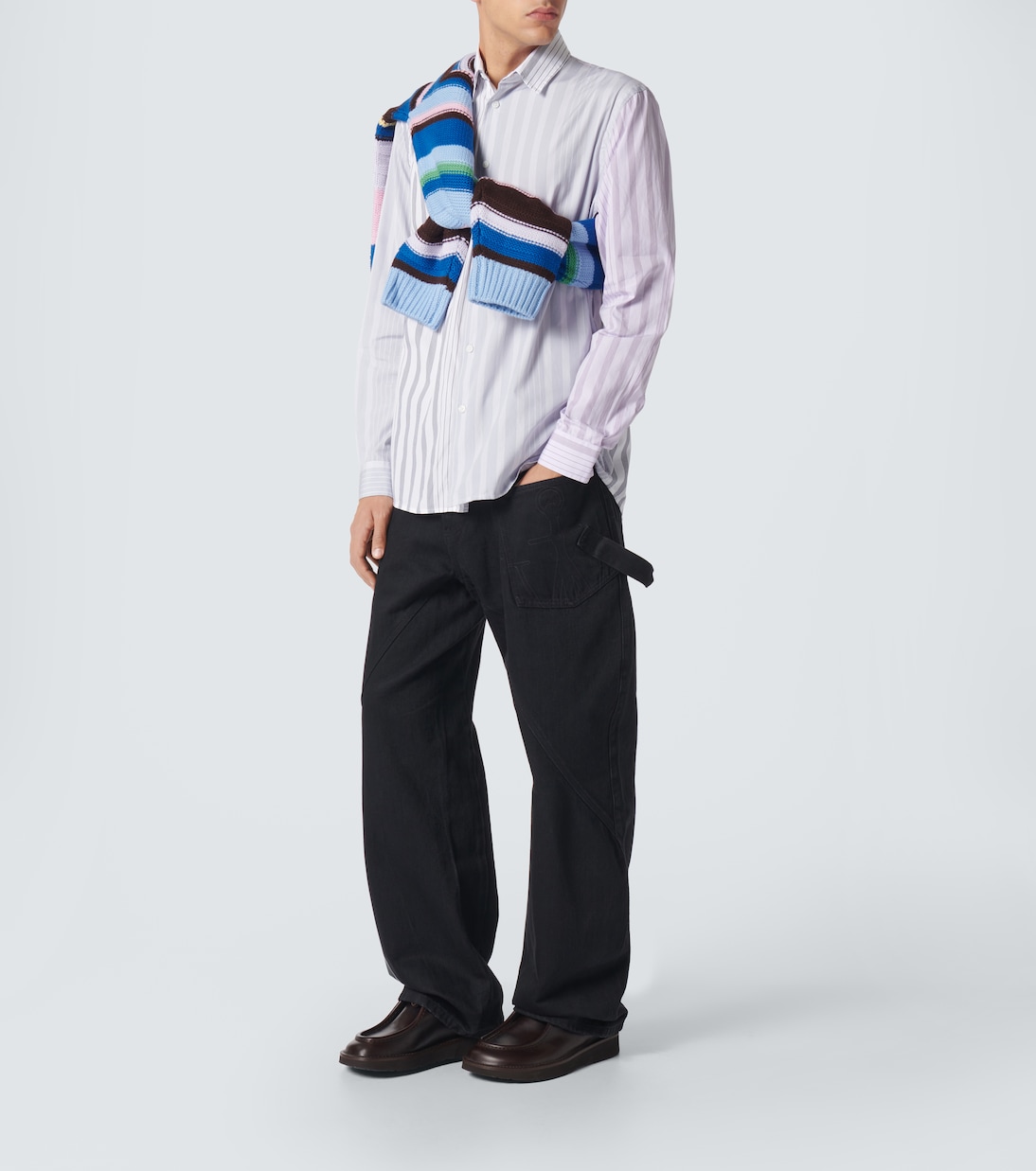 Camicia in cotone a righe | JW Anderson