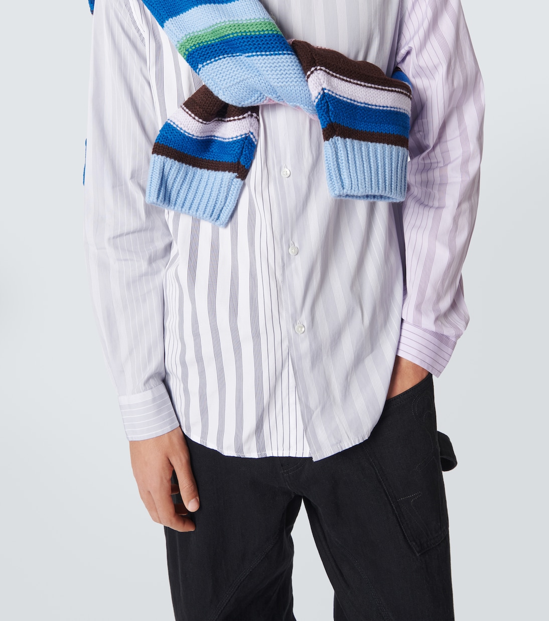 Camicia in cotone a righe | JW Anderson