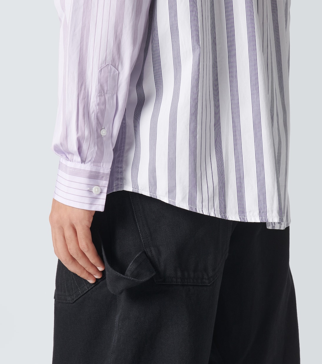 Camicia in cotone a righe | JW Anderson