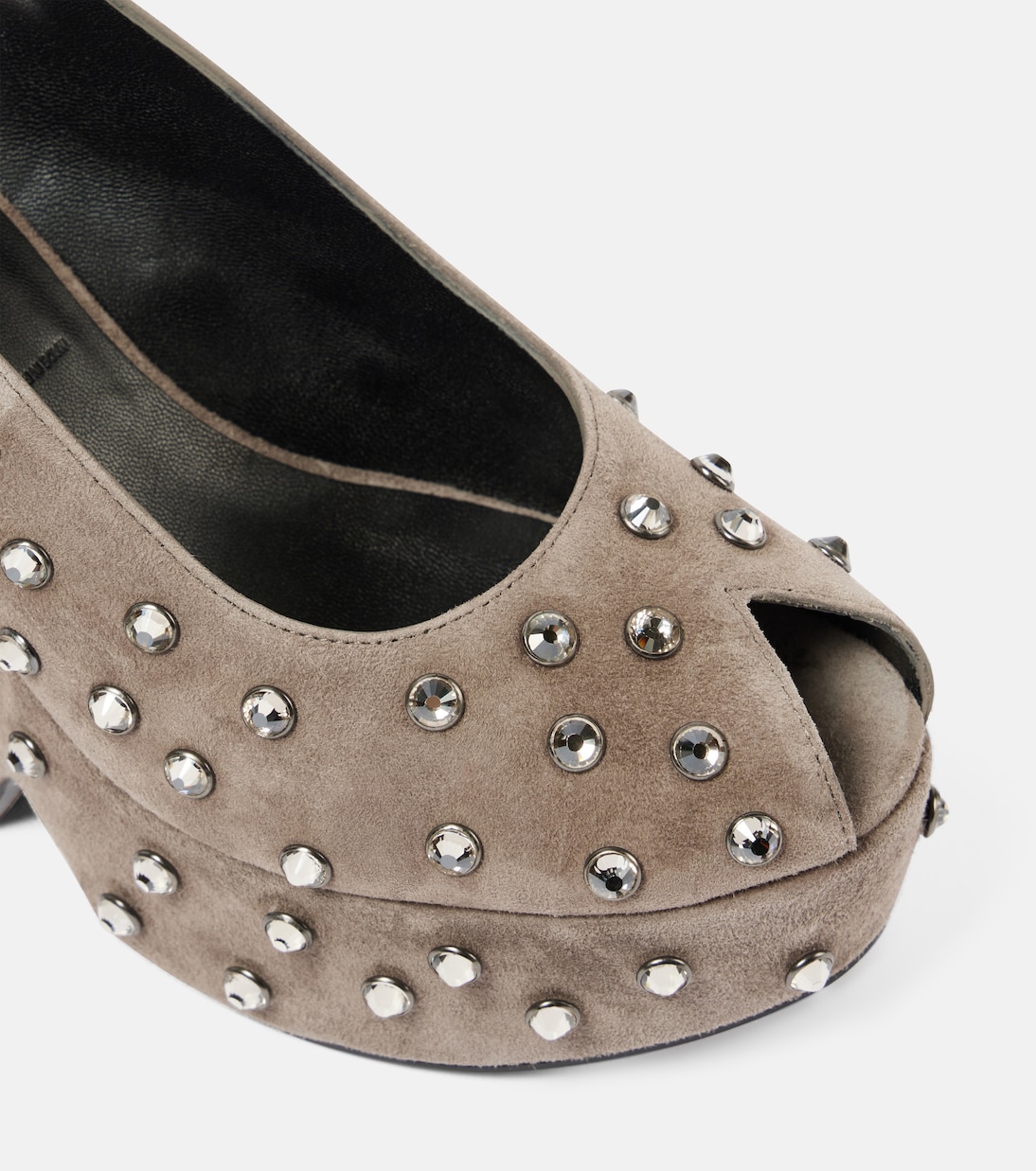 Wedges Davina aus Veloursleder mit Kristallen | Clergerie