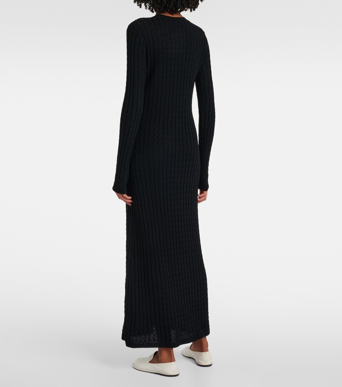 Cable-knit wool maxi dress | Toteme