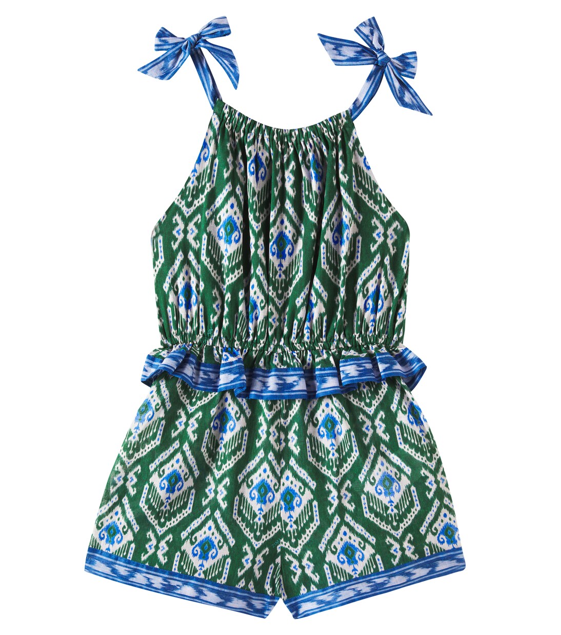 Wylie frill cotton playsuit | Zimmermann Kids