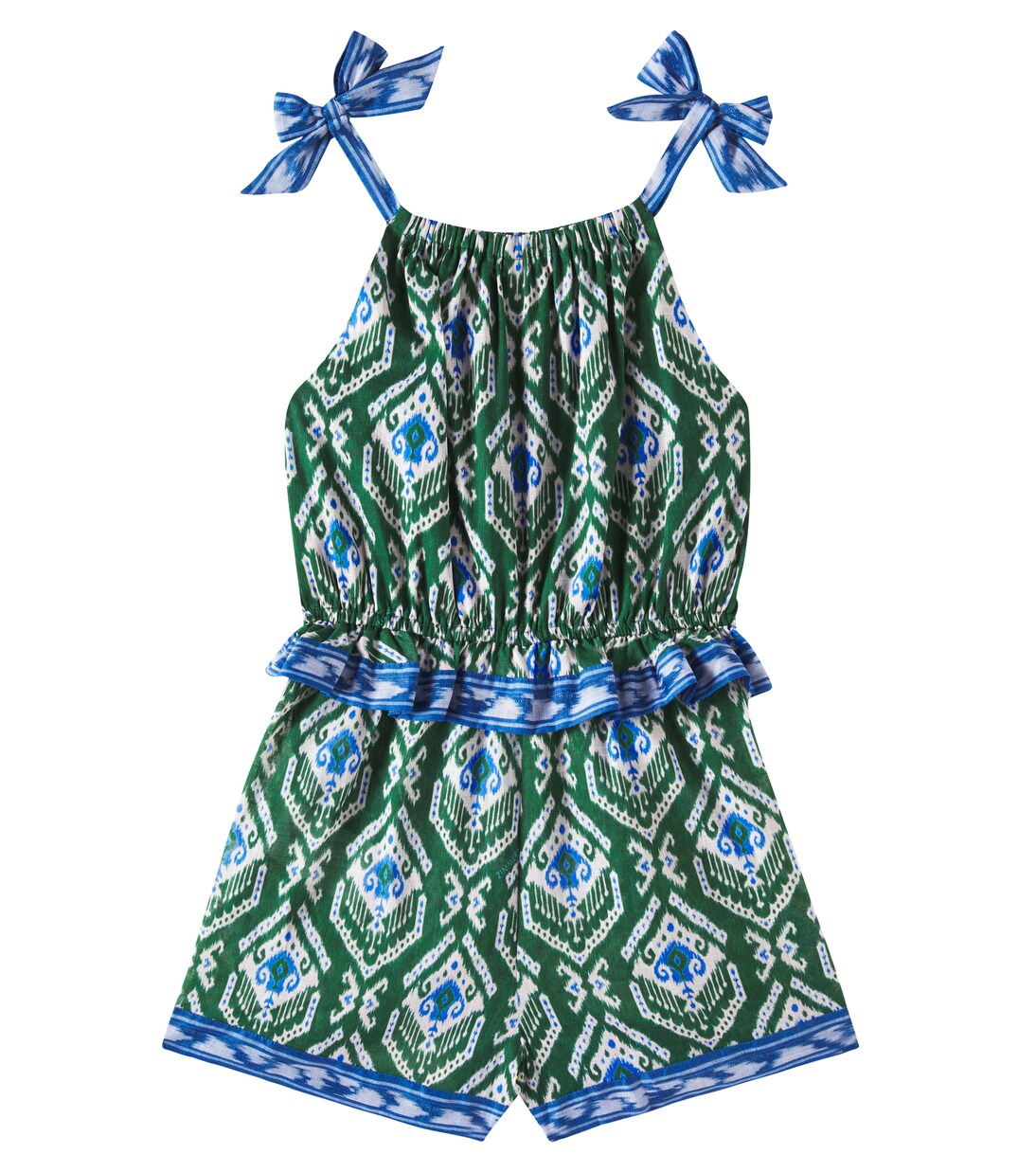 Wylie frill cotton playsuit | Zimmermann Kids