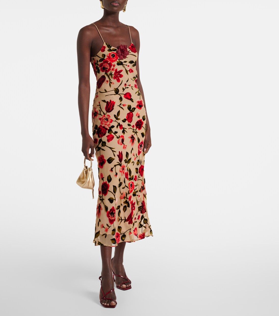 Robe en velours à fleurs | Rodarte