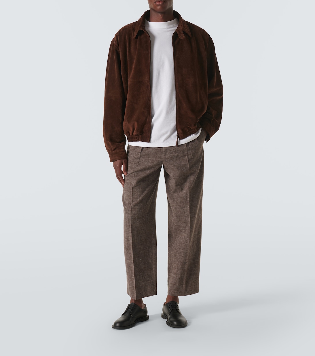 Giacca blouson Ronan in suede | The Row
