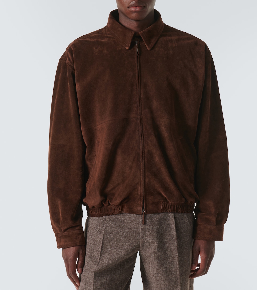 Giacca blouson Ronan in suede | The Row