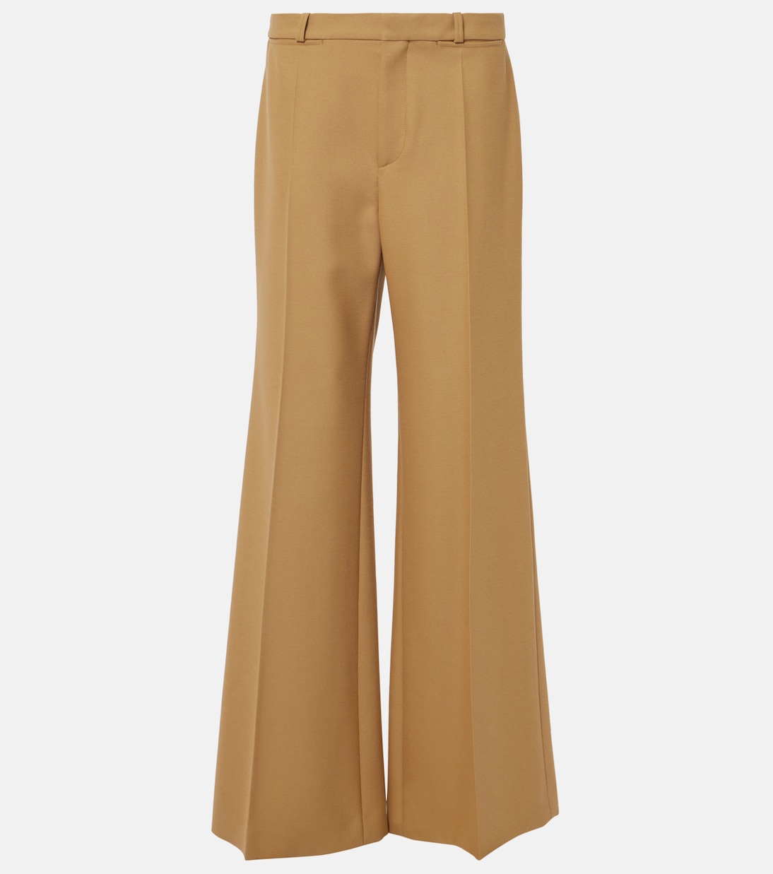 Pantalones flared de lana grain de poudre | Chloé