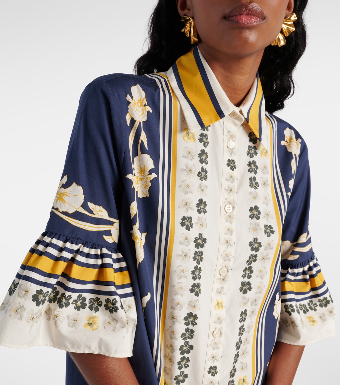 Hemdblusenkleid Choux aus Baumwollpopeline | La DoubleJ