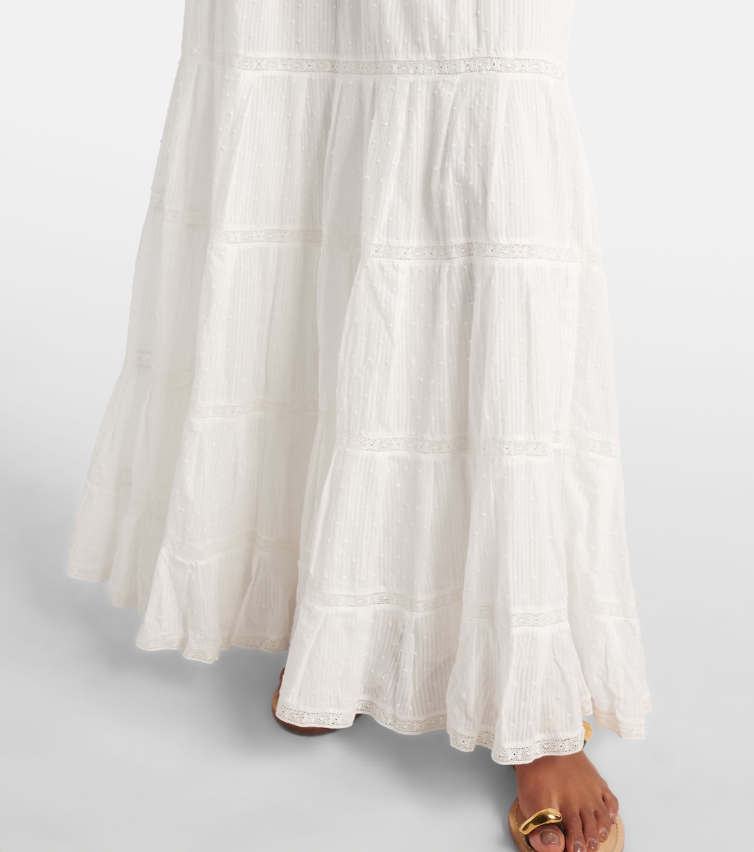 Robe longue rayée en coton | Poupette St Barth