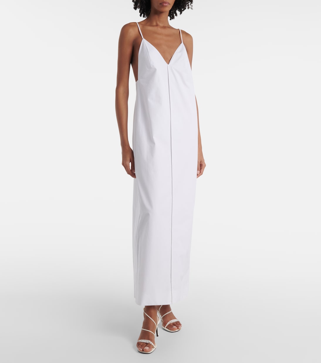 Tulula silk poplin slip dress | Khaite