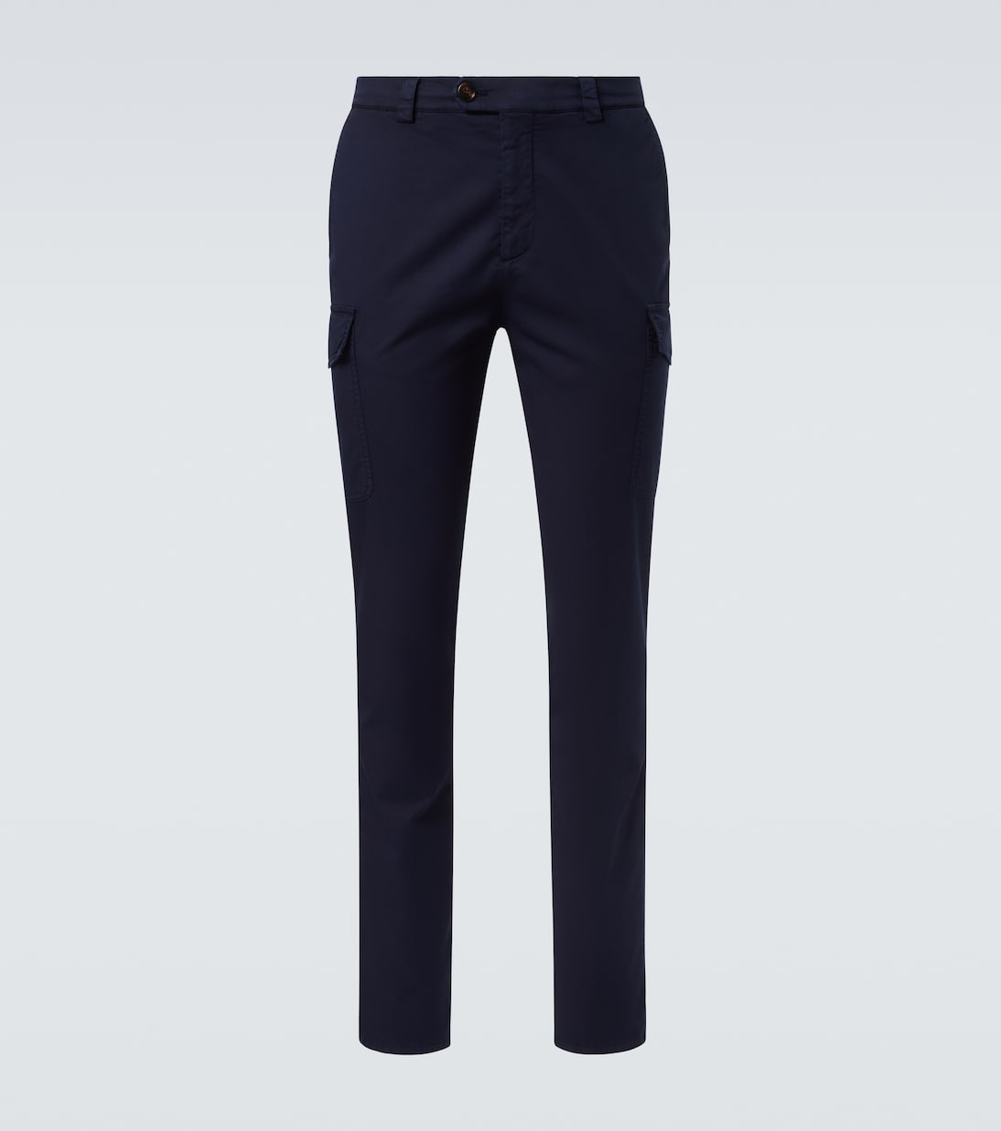 Cotton-blend slim pants | Brunello Cucinelli