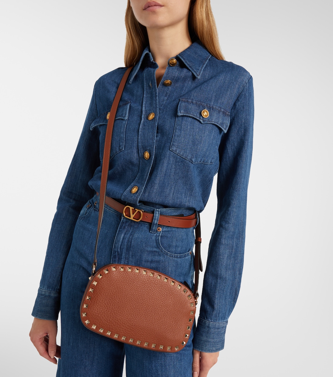 Borsa a spalla Rockstud Small in pelle | Valentino Garavani