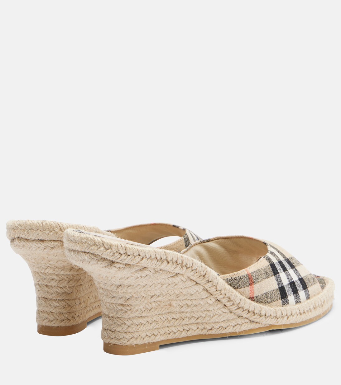Burberry Check espadrille wedges | Burberry
