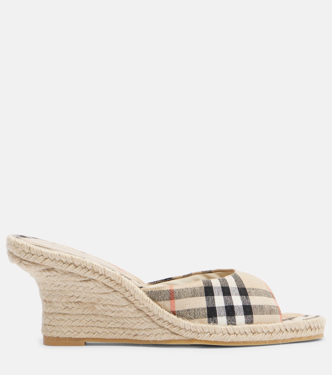 Burberry Check espadrille wedges | Burberry