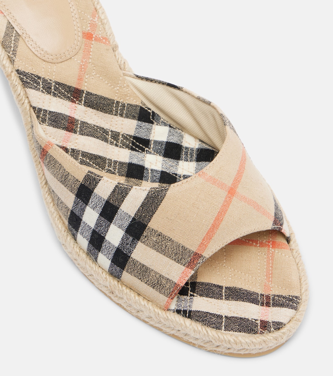 Burberry Check espadrille wedges | Burberry