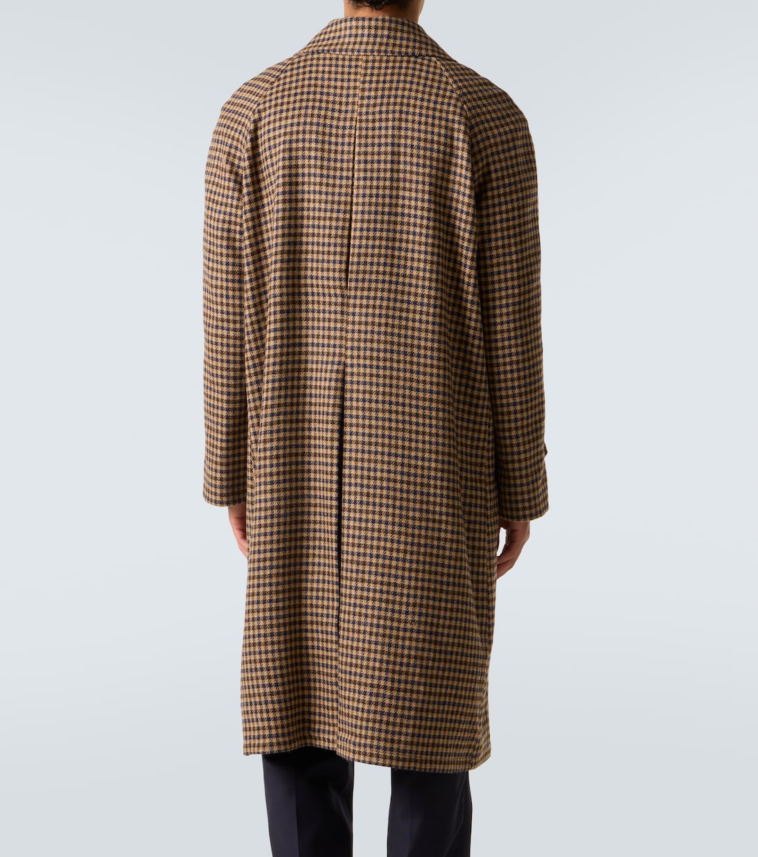 Houndstooth virgin wool coat | Rubinacci
