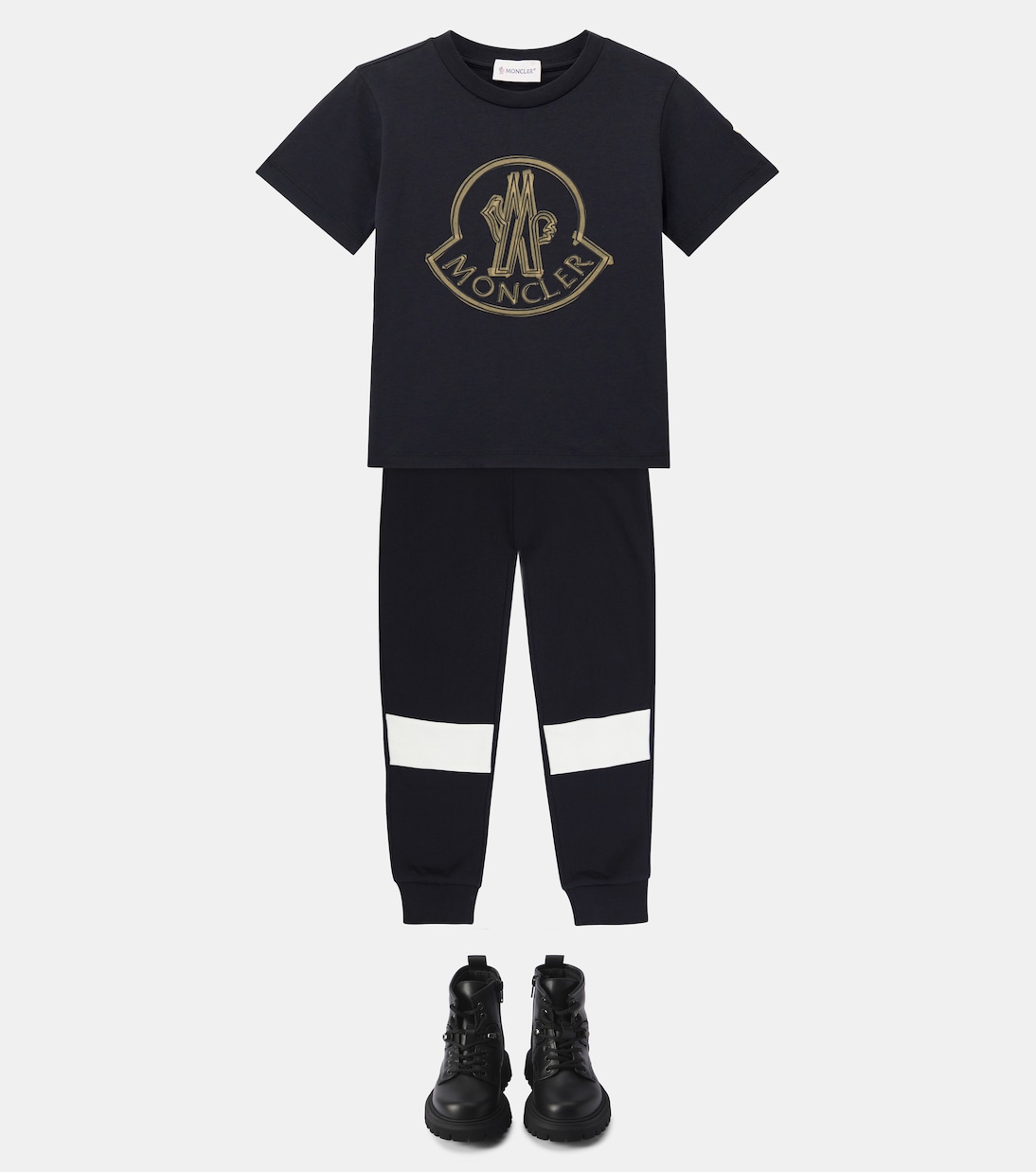 Logo cotton jersey T-shirt | Moncler Enfant