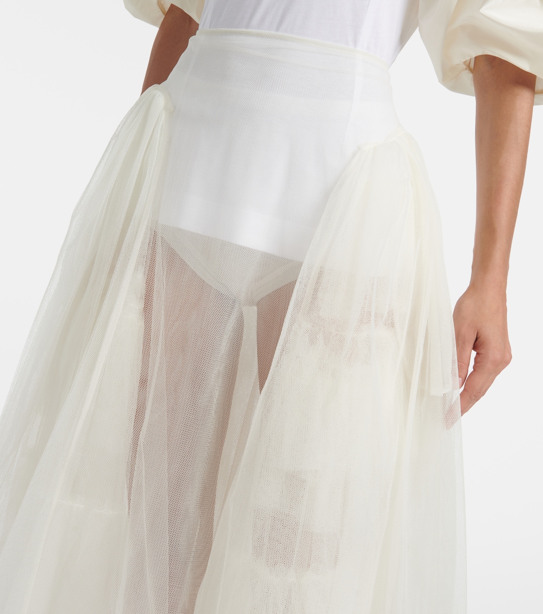 Jupe midi en tulle | Simone Rocha