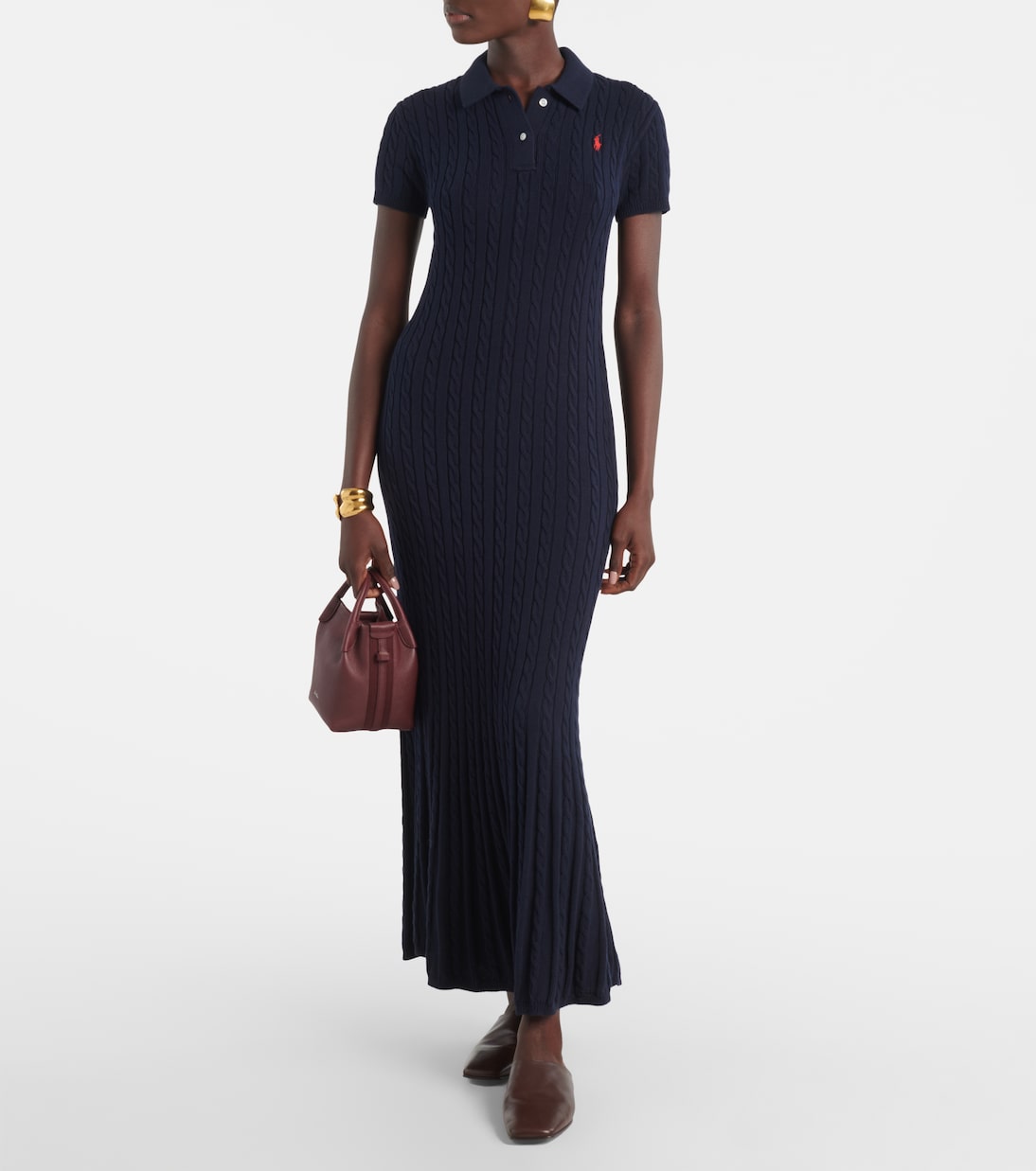 Abito polo in misto cotone a coste | Polo Ralph Lauren