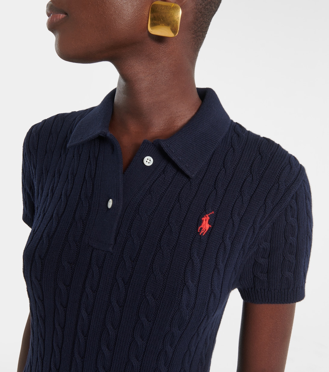 Abito polo in misto cotone a coste | Polo Ralph Lauren