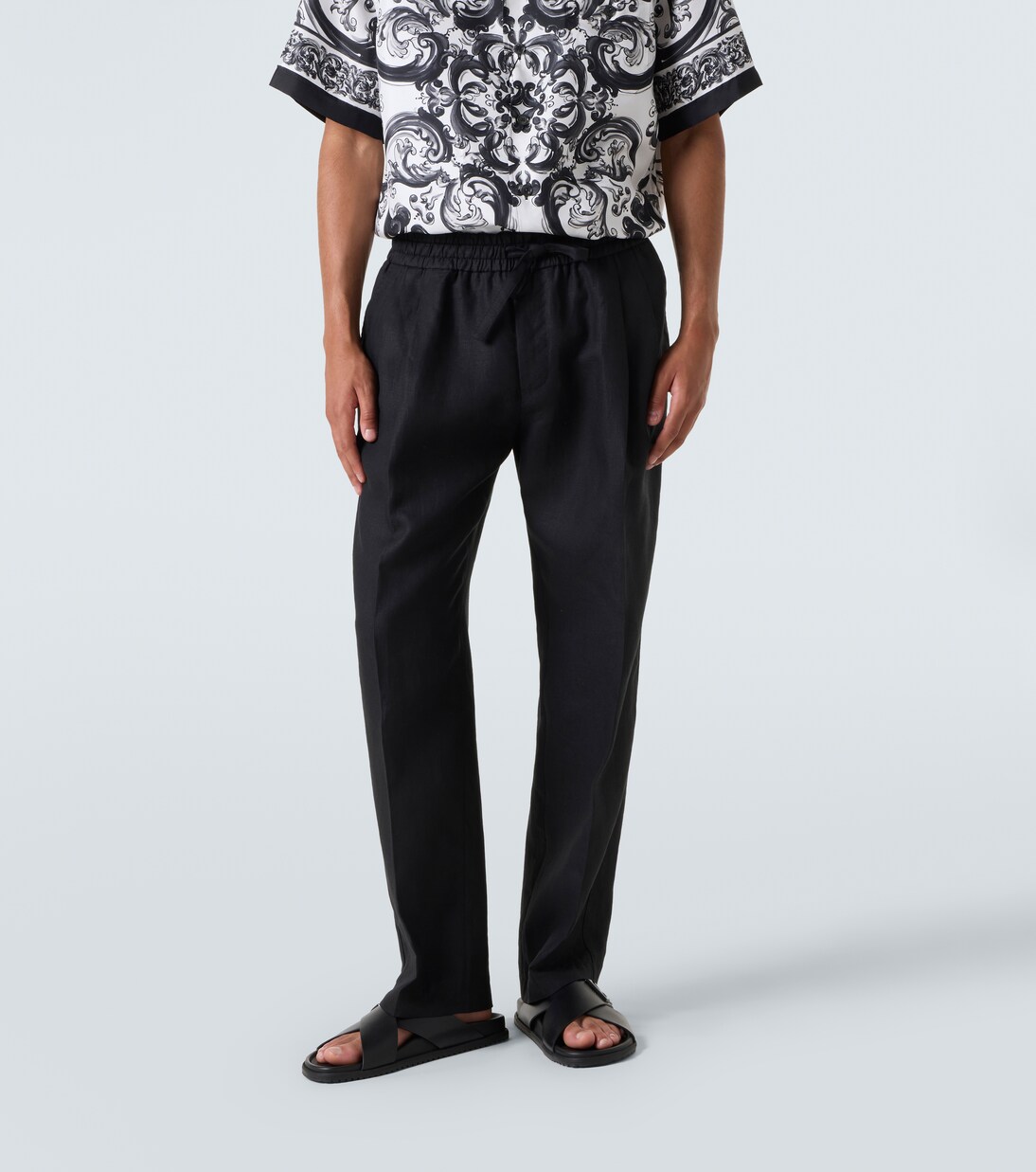 亚麻直筒裤 | Dolce&Gabbana