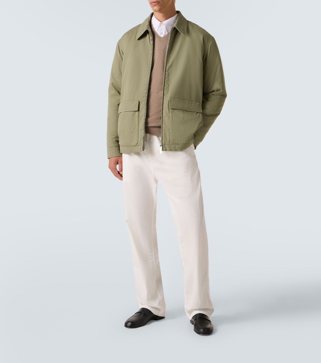 Justo gabardine down field jacket | The Row